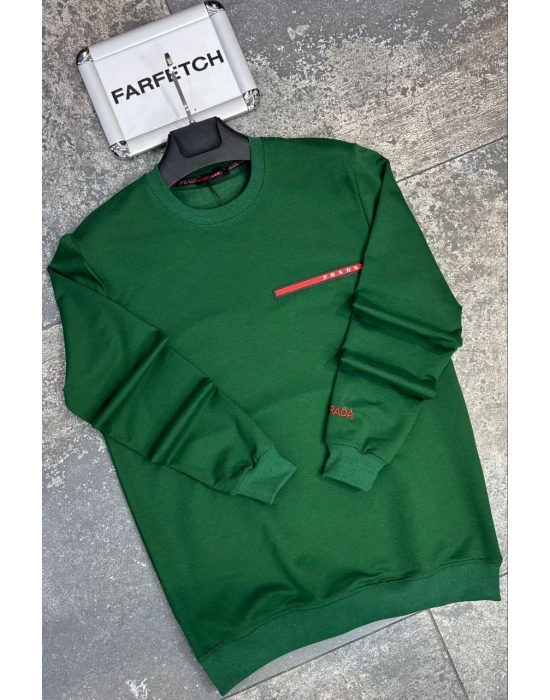 PRADA YEŞİL 2 İPLİK SWEAT
