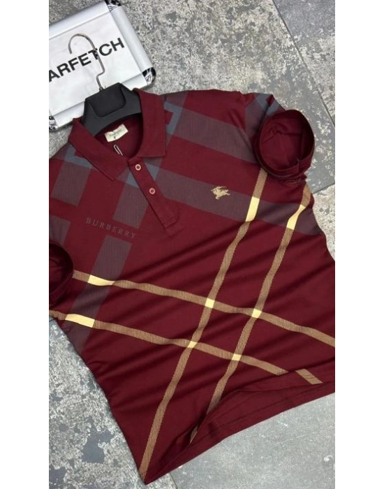 POLO YAKA BURBERRY BORDO