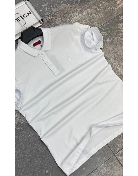 POLO YAKA HUGO BOSS BEYAZ