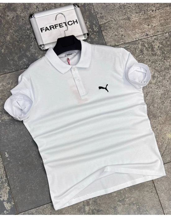 POLO YAKA PUMA BEYAZ