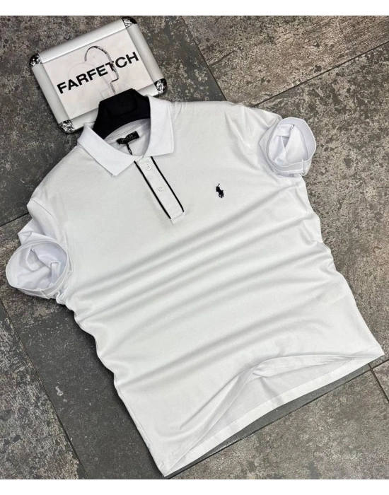 POLO YAKA RALPH LAUREN BEYAZ