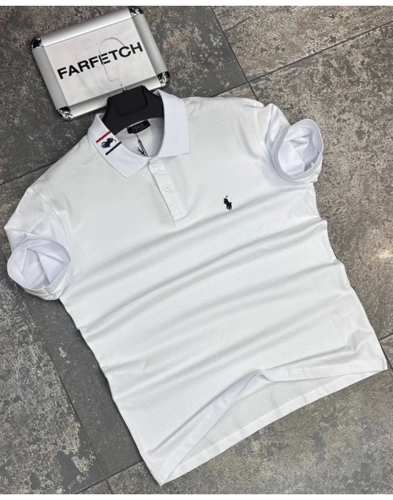 POLO YAKA RALPH LAUREN BEYAZ
