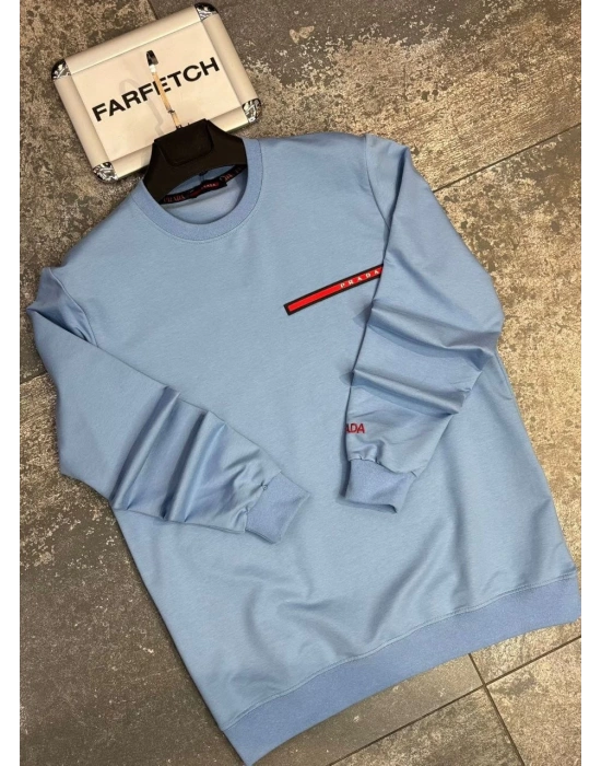 PRADA MAVİ 2 İPLİK SWEAT