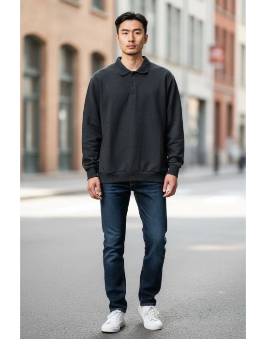 YAKALI TRİKO SİYAH RENK