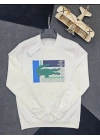 LACOSTE 2İPLİK SWEAT BEYAZ