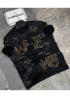 SİYAH LOUIS VUITTON TİŞÖRT