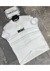 BEYAZ MAVİ TİŞÖRT