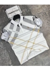 POLO YAKA BURBERRY BEYAZ