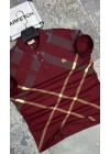 POLO YAKA BURBERRY BORDO