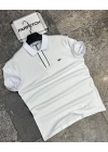 POLO YAKA LACOSTE BEYAZ