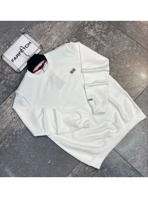 BEYAZ HUGOBOSS 2 İPLİK SWEAT