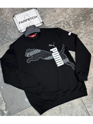 SİYAH PUMA 2 İPLİK SWEAT