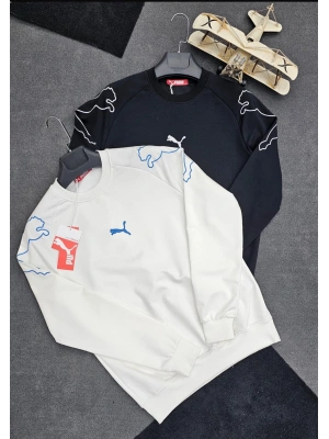 PUMA 2İPLİK SWEAT SİYAH