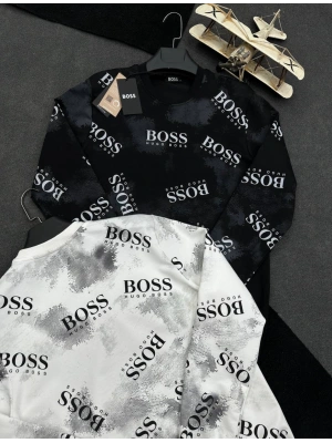 BOSS 2 İPLİK SWEAT SİYAH