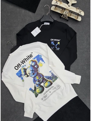 OFF-WHITE 2İPLİK SWEAT SİYAH