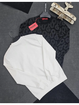HUGO 2İPLİK SWEAT BEYAZ