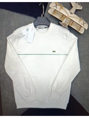 LACOSTE 2İPLİK SWEAT BEYAZ