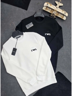 ARMANİ 2 İPLİK SWEAT SİYAH