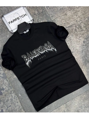 SİYAH BALENCIAGA TİŞÖRT