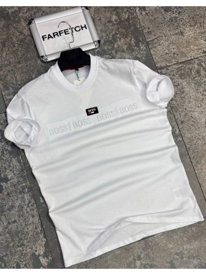 BEYAZ BOSS TİŞÖRT