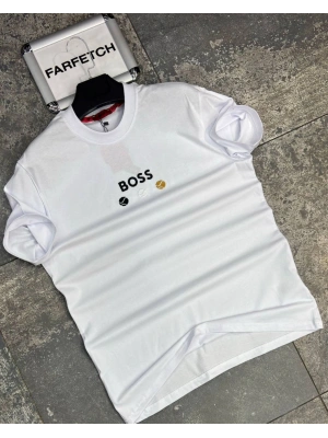 BEYAZ BOSS TİŞÖRT