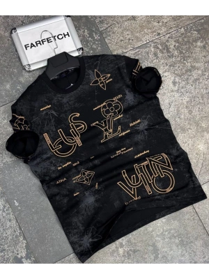 SİYAH LOUIS VUITTON TİŞÖRT