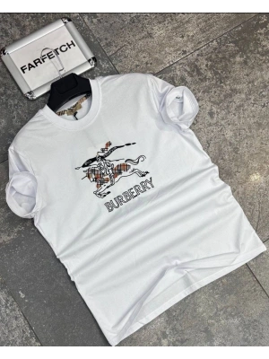 BEYAZ BURBERRY TİŞÖRT
