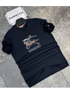 LACİVERT BURBERRY TİŞÖRT