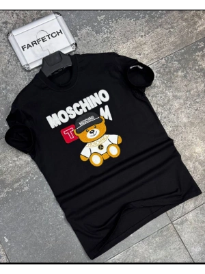 SİYAH MOSCHINO TİŞÖRT