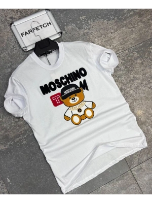 BEYAZ MOSCHINO TİŞÖRT