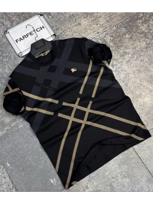 SİYAH BURBERRY TİŞÖRT