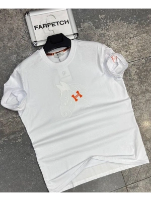 BEYAZ HERMES TİŞÖRT