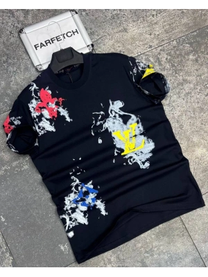 LACİVERT LOUIS VUITTON TİŞÖRT