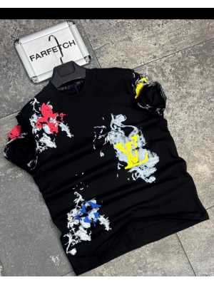 SİYAH LOUIS VUITTON TİŞÖRT