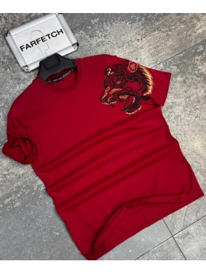 KIRMIZI PHİLİPP PLEİN TİŞÖRT