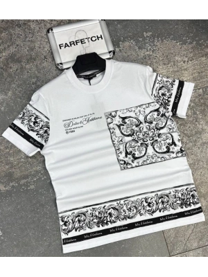 BEYAZ DOLCE GABBANA TİŞÖRT
