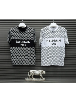 SİYAH BALMAIN PARİS TİŞÖRT