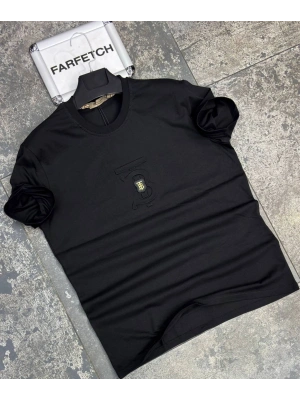 SİYAH BURBERRY TİŞÖRT