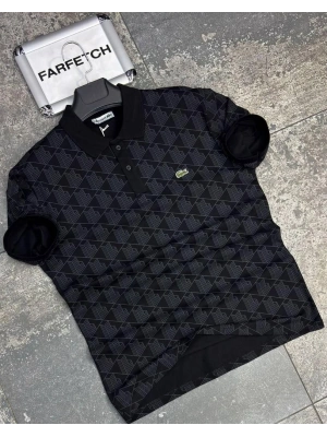 POLO YAKA LACOSTE SİYAH