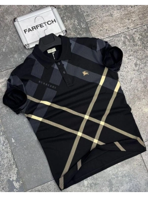 POLO YAKA BURBERRY SİYAH