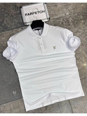 POLO YAKA LOUİS VUİTTON BEYAZ