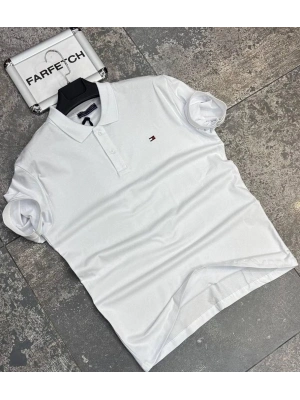 POLO YAKA TOMMY HİLFİGER BEYAZ