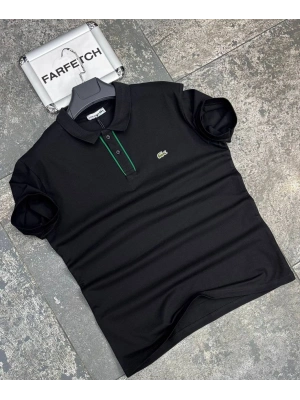 POLO YAKA LACOSTE SİYAH