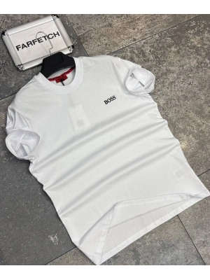 BEYAZ BOSS TİŞÖRT