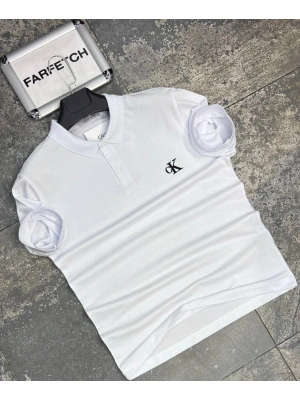 POLO YAKA CALVİN KLEİN BEYAZ