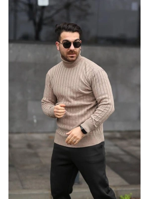 VİZON RENK BOĞAZLI TRİKO