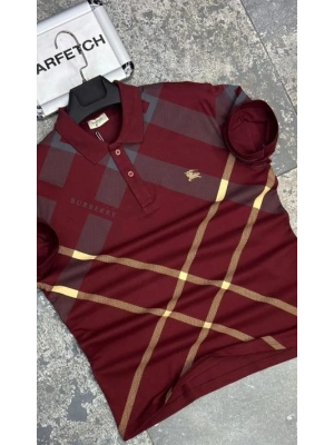 POLO YAKA BURBERRY BORDO