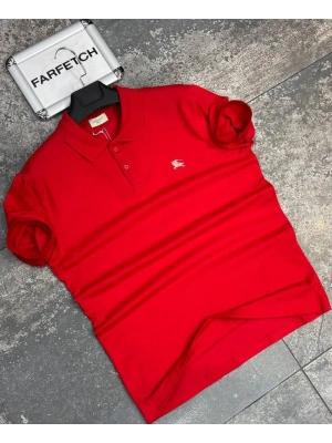 POLO YAKA BURBERRY KIRMIZI