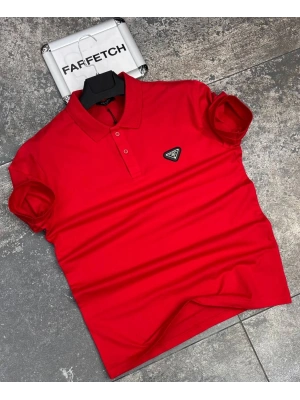 POLO YAKA PRADA KIRMIZI