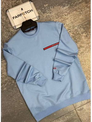 PRADA MAVİ 2 İPLİK SWEAT